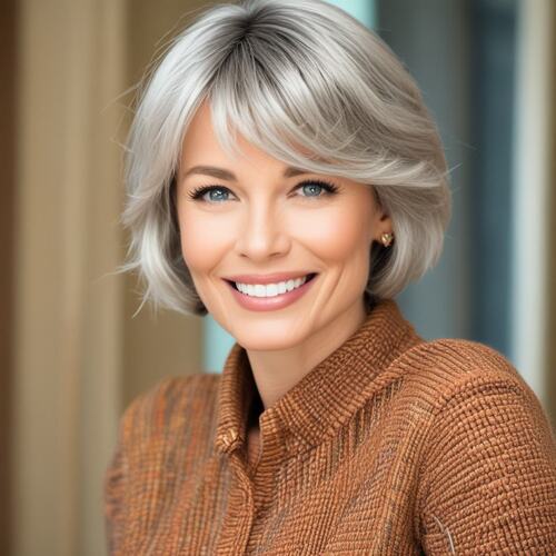 Tapered Bob with Soft Feathered Layers