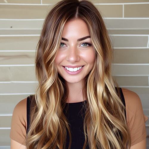 Chestnut Brown with Golden Blonde Accents