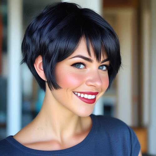 Pixie Bob with Soft Bangs