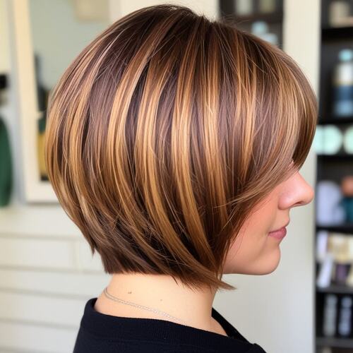 Highlighted Layered Bob