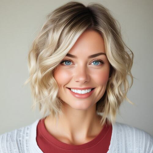 Tousled Beachy Bob