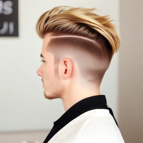 Disconnected Pompadour Style