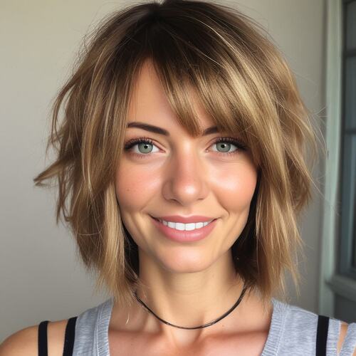 Wispy Bob with Soft Layers