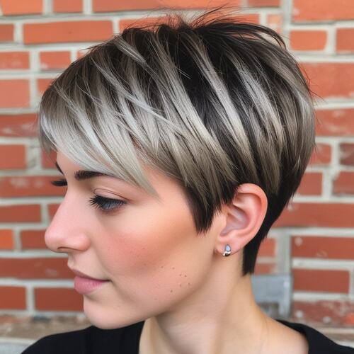 Asymmetrical Pixie for an Edgy Style