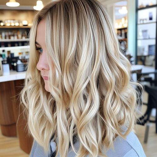 Beige blonde with brown tones