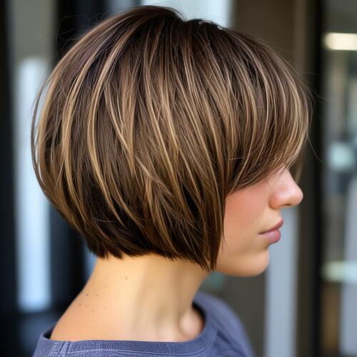 Textured Layered Bob