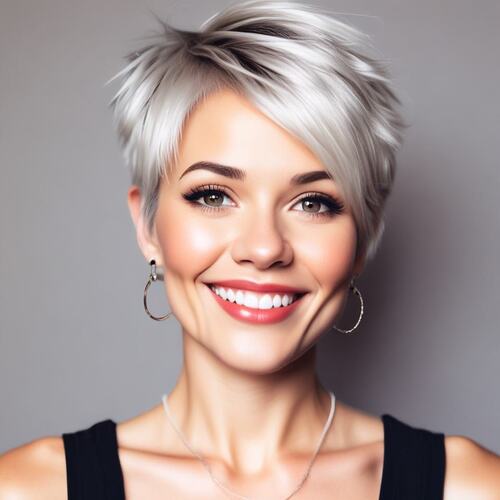 Platinum Pixie with Texture