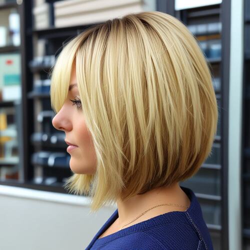 Angled Layered Bob