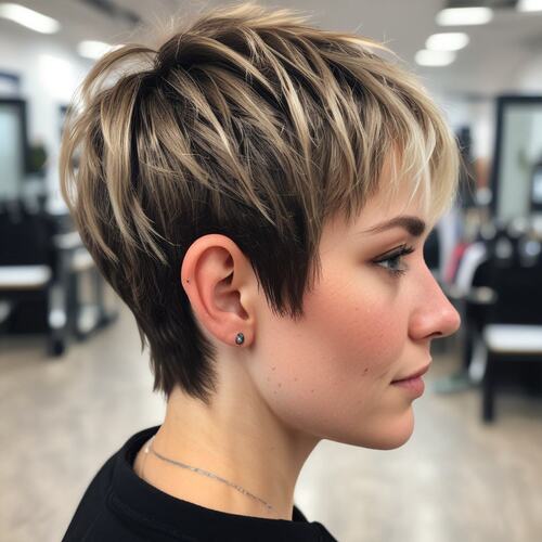 Choppy Textured Pixie for a Bold Look