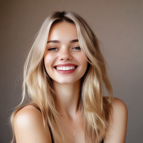 Soft, buttery blonde hair color